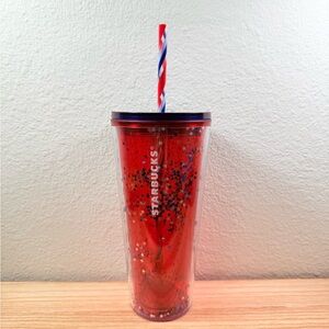 Starbucks Patriotic Fireworks & Stars Cold Cup Tumbler - 20oz